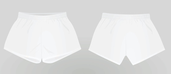 White shorts. vector illustration