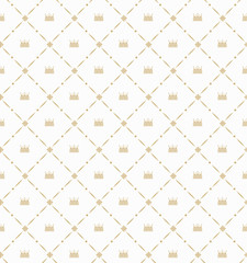 Retro royal background seamless pattern, great design for any purposes. Baroque pattern texture vector. Beige geometric pattern, seamless. Vintage pattern, seamless.