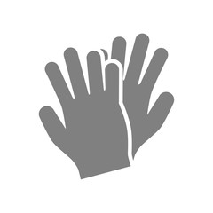 Fototapeta na wymiar Gloves icon. Vector Illustration