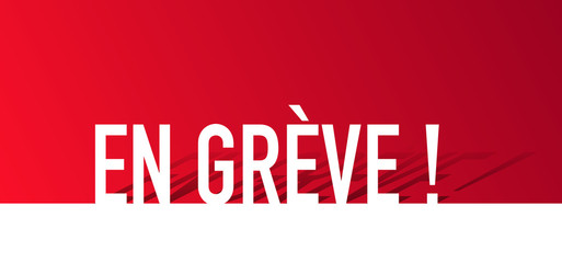 en grève