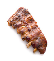 Pork bone with BBQ sauce
