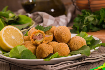 Ascoli stuffed olives. 