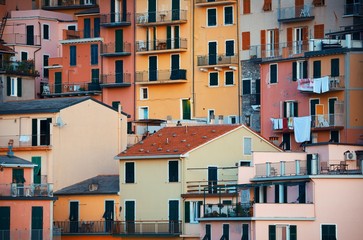 Fototapeta na wymiar Cinque Terre building background