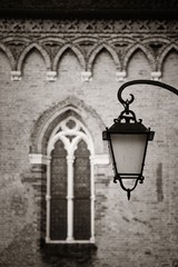 Fototapeta na wymiar Old window lamp