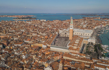 Aerial view of Piazza San Marco