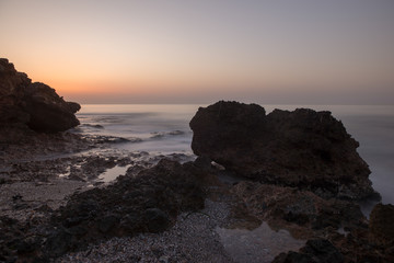 A beautiful sunrise in the renega of Oropesa