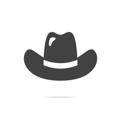 Cowboy hat icon vector