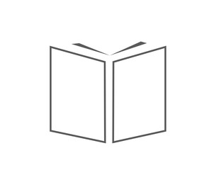 Modern education book line icon