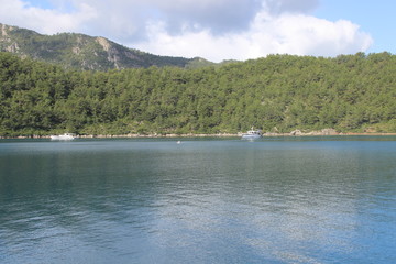 Mountains in the sea