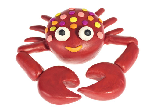 Funny plasticine Crab