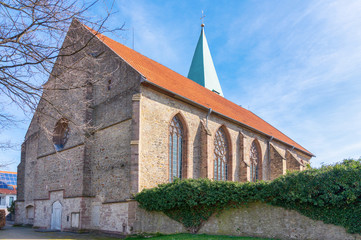 Fototapeta na wymiar Kirche St. Marien in Lemgo, Nordrhein-Westfalen