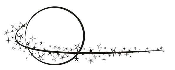 Логотип планеты со звездами