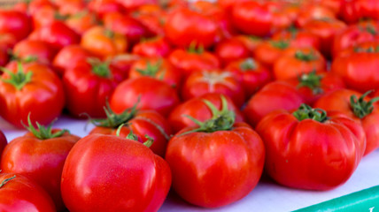 A Bunch Of Tomatoes Pulled Focus