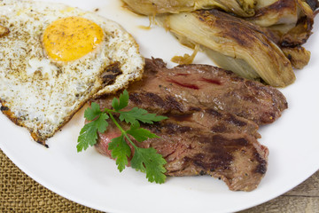 steak et oeuf
