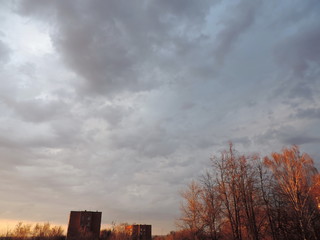 The sky after a thunderstorm.