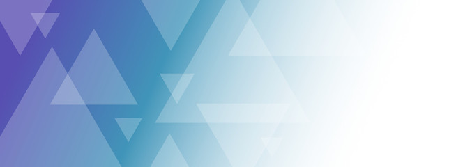 Abstract geometric blue gradient background banner