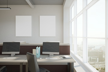 concrete coworking office