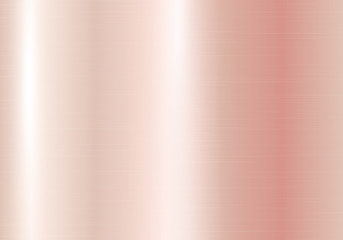 Brilliant rectangular background with a pink gold texture. Vector illustration with metallic effect