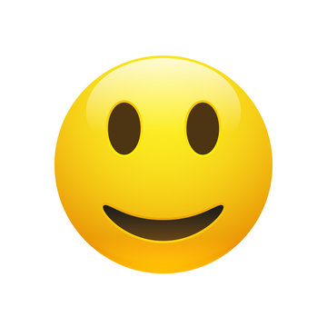 Vector Emoji yellow smiley face