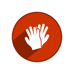 Obraz premium Gloves icon. Vector Illustration