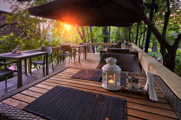 romantic mood in a cafe