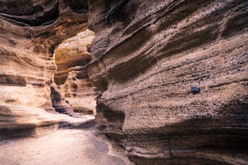 Sandstone gate at Yongmeori Beach, Sanbang-ro, Jeju Island, South Korea