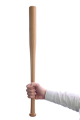 Baseball bat in hand