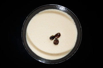 cocktail on a black background