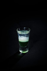 cocktail on a black background