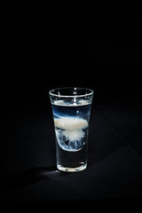 cocktail on a black background