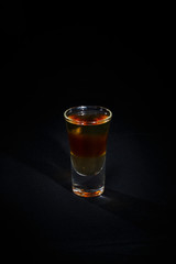 cocktail on a black background