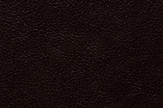 Saturated leather texture in expensive dark tone.