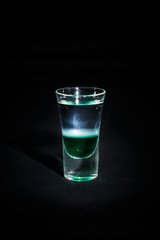 cocktail on a black background