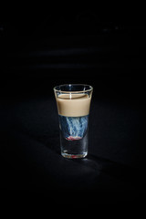 cocktail on a black background