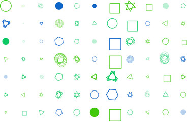 Abstract geometric mixed pattern, colorful & artistic for graphic design, catalog, textile or texture printing & background.