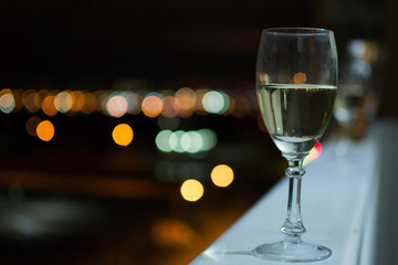glass of white wine