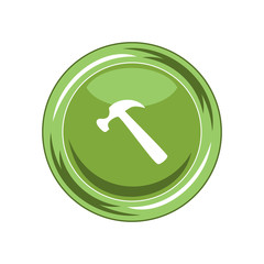 Hammer icon. Vector Illustration