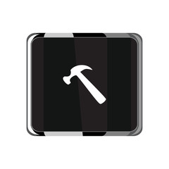 Hammer icon. Vector Illustration