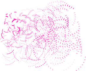 Abstract colored motion, particle or random shape pattern. Wallpaper, vector, messy & dust.