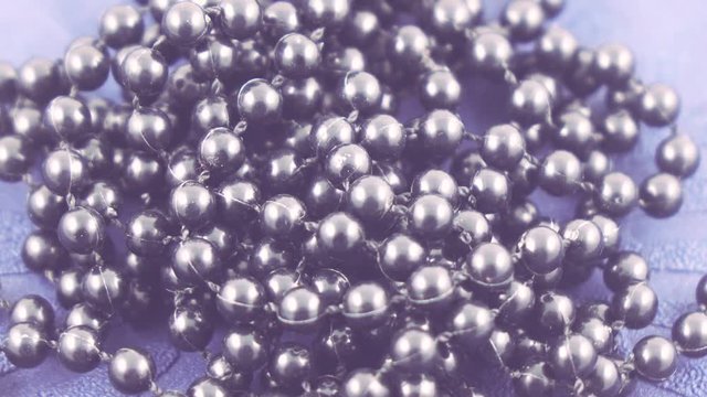 Plastic black beads