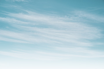 Clear blue sky and white clouds