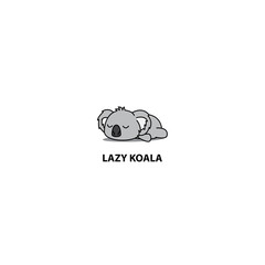 Lazy koala icon, logo design, vector illustration © Totostarkk9456