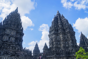 Ancient Prambanan Temple building