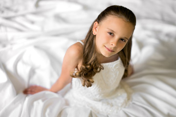 Pretty Wedding Dress Girl