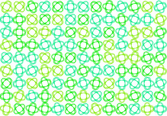 Abstract colored oval & mixed shape pattern. Illustration, repeat, drawing & graphic.