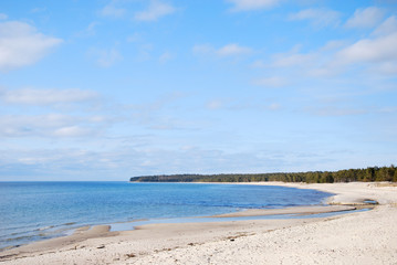 Fototapeta na wymiar Bay with beautiful sand beach