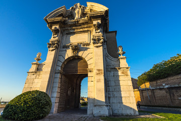 Obraz premium Arch of Porta Pia, Ancona, Marche, Italy