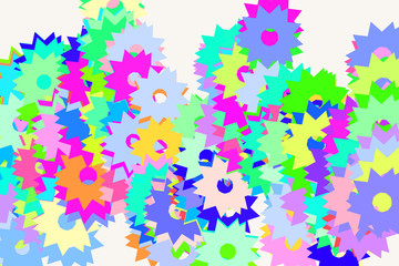 Abstract conceptual star pattern. Vector, template, creative & details.