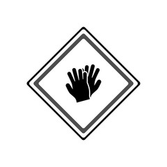 Fototapeta premium Gloves icon. Vector Illustration