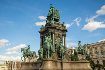 Obraz premium Naturhistorisches und Kunsthistorisches Museum Wien